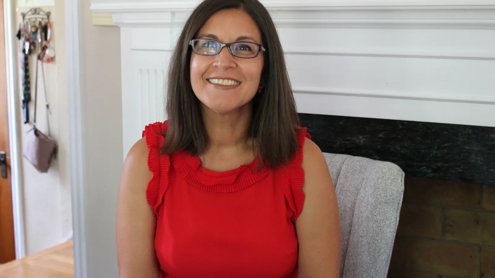 Marcia Moreno at her house