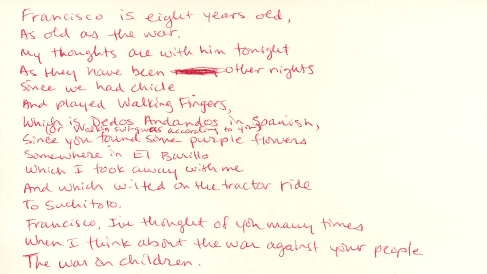 Poem written by Karen Kieffer