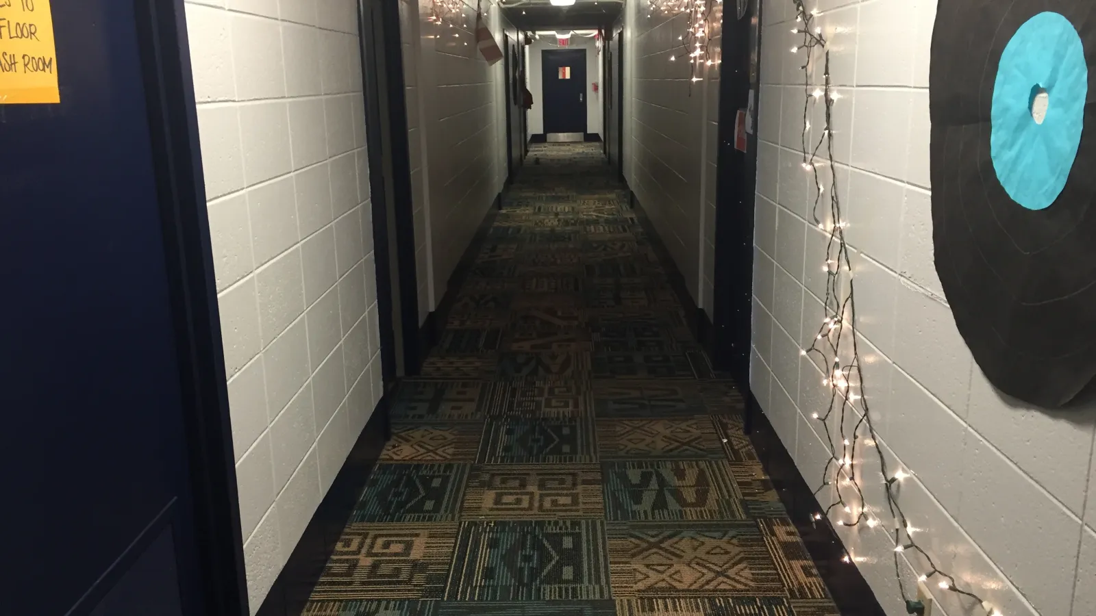 Ohio State University Campus Religion: Christmas Lights in Taylor Tower