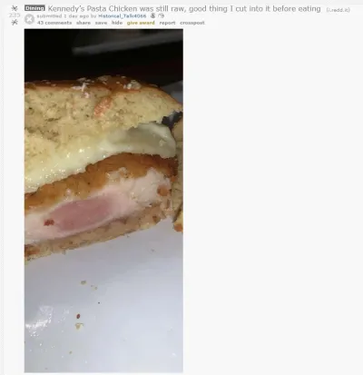 Raw Chicken Complaint